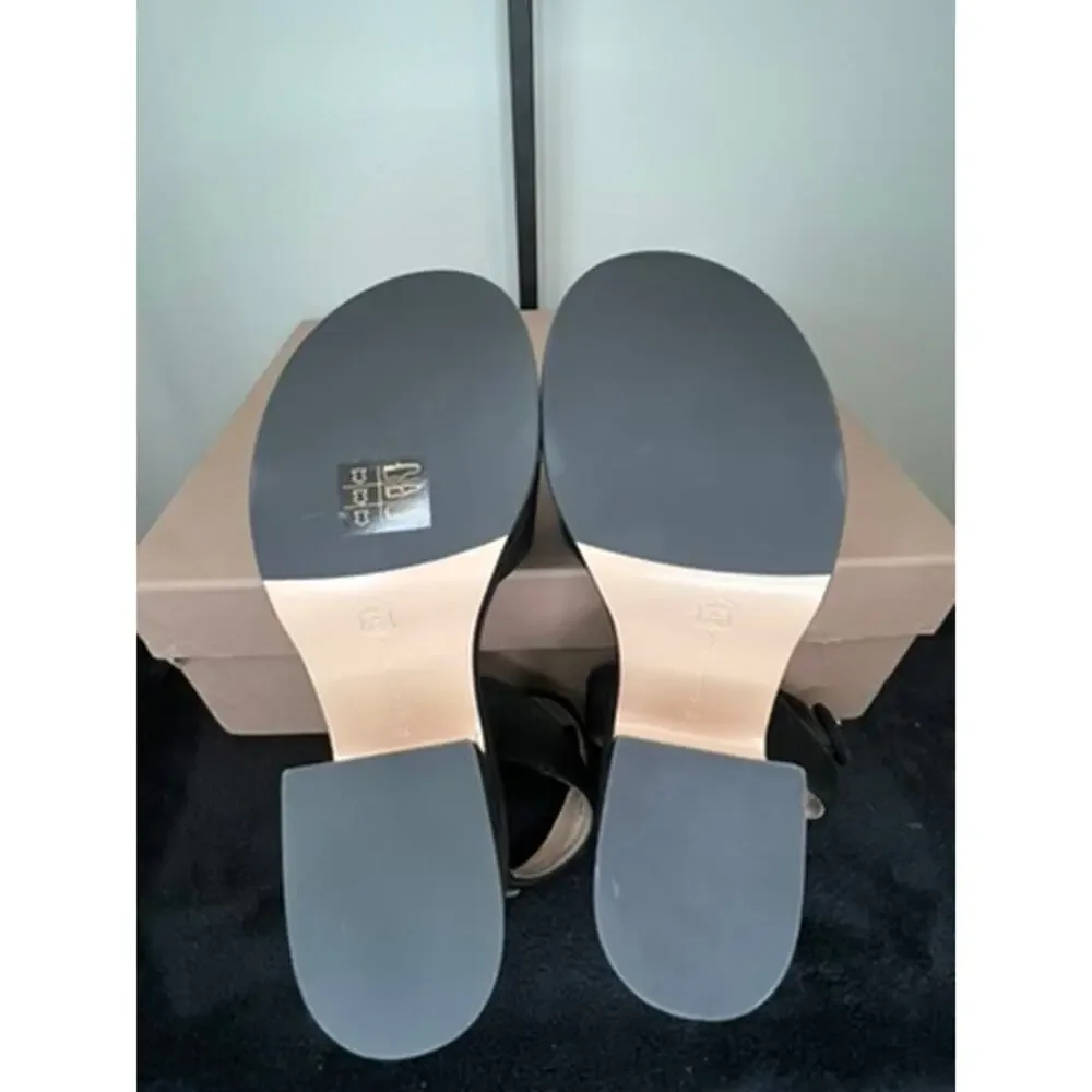 Gianvito Rossi Alma Black Suede Platform Sandals Heels EU 35 NIB